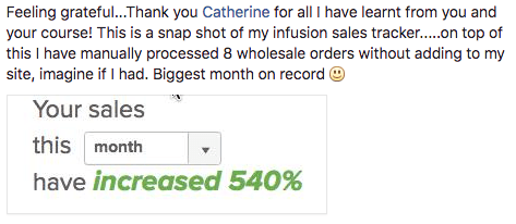 client case study: 540% sales growth